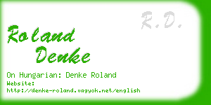 roland denke business card